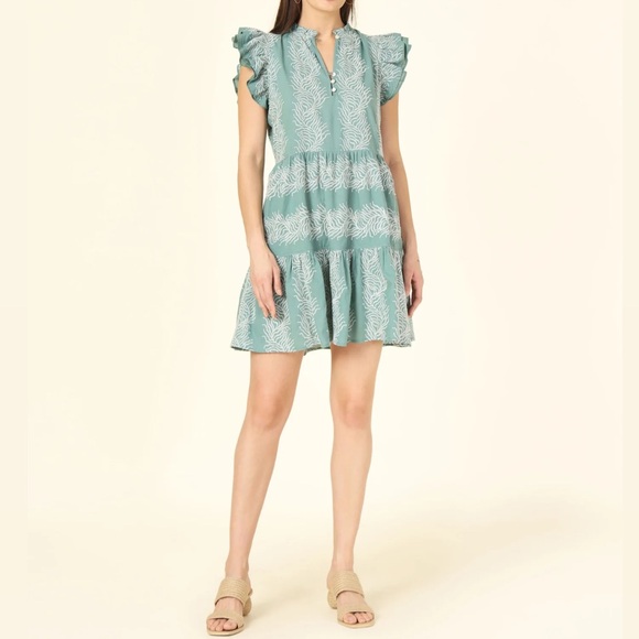Omika Wilora Mini Dress - Satari Seaglass